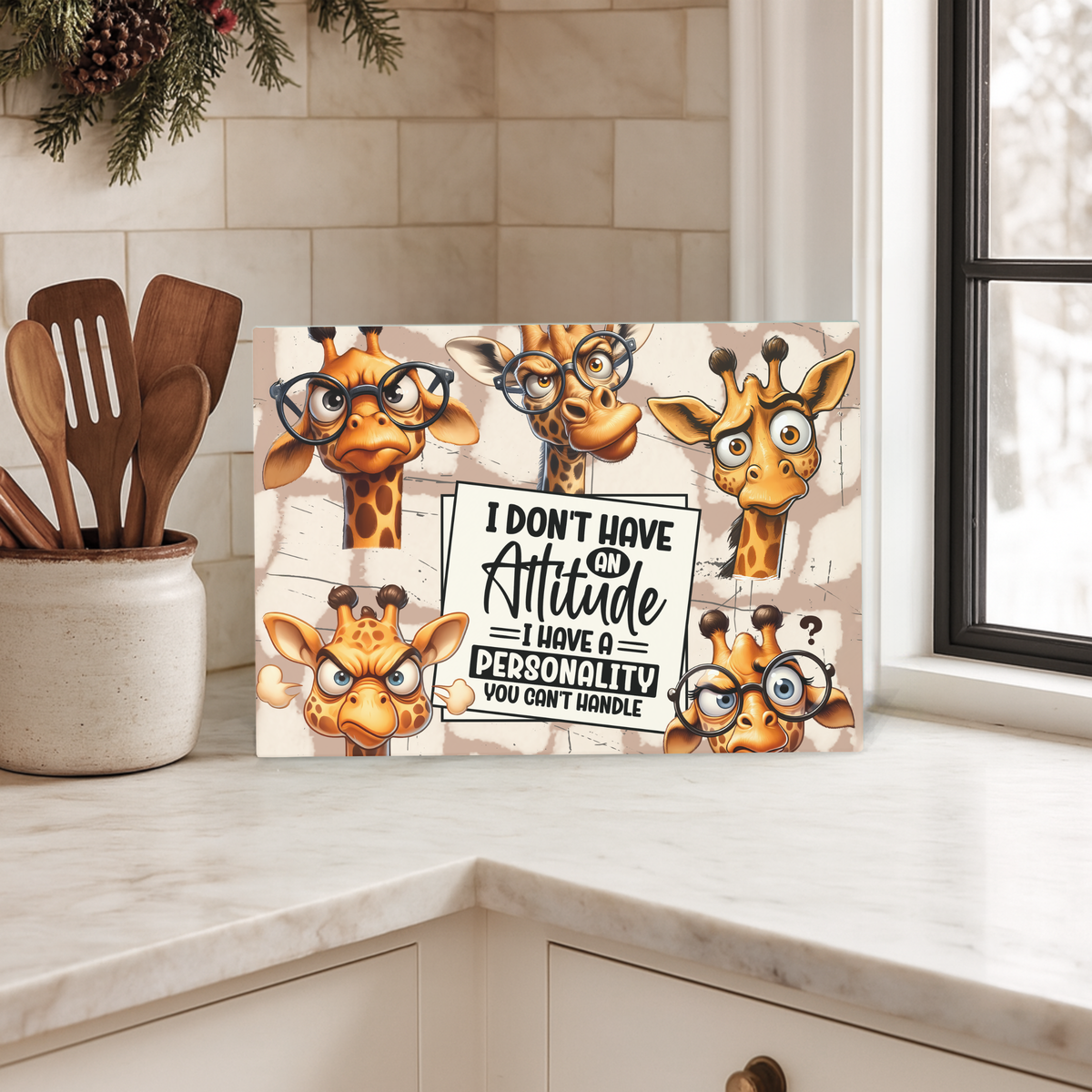 I Don't Have Attitude Chopping Board