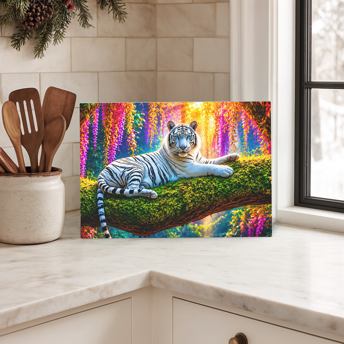 Tiger in a Tree Chopping Board