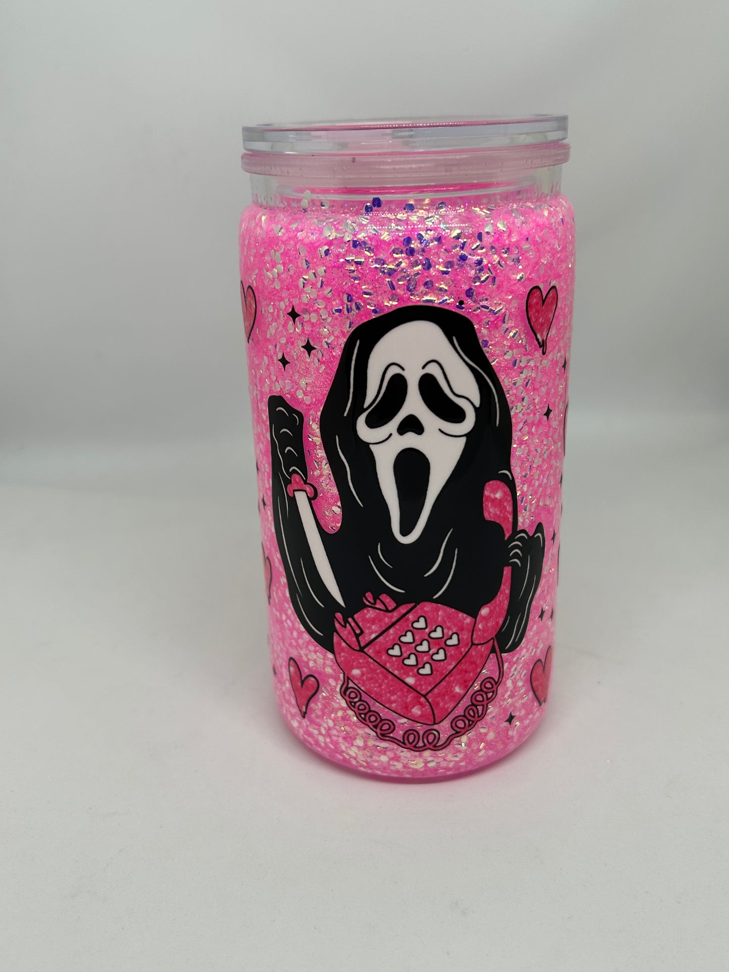 16oz Pink Glow in the Dark - Scream