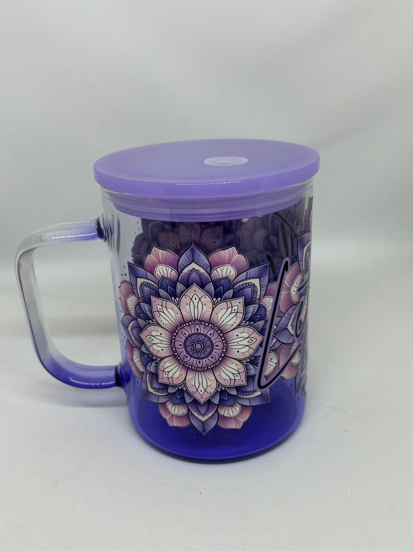 Glass Handle Travel Mug - Let Them