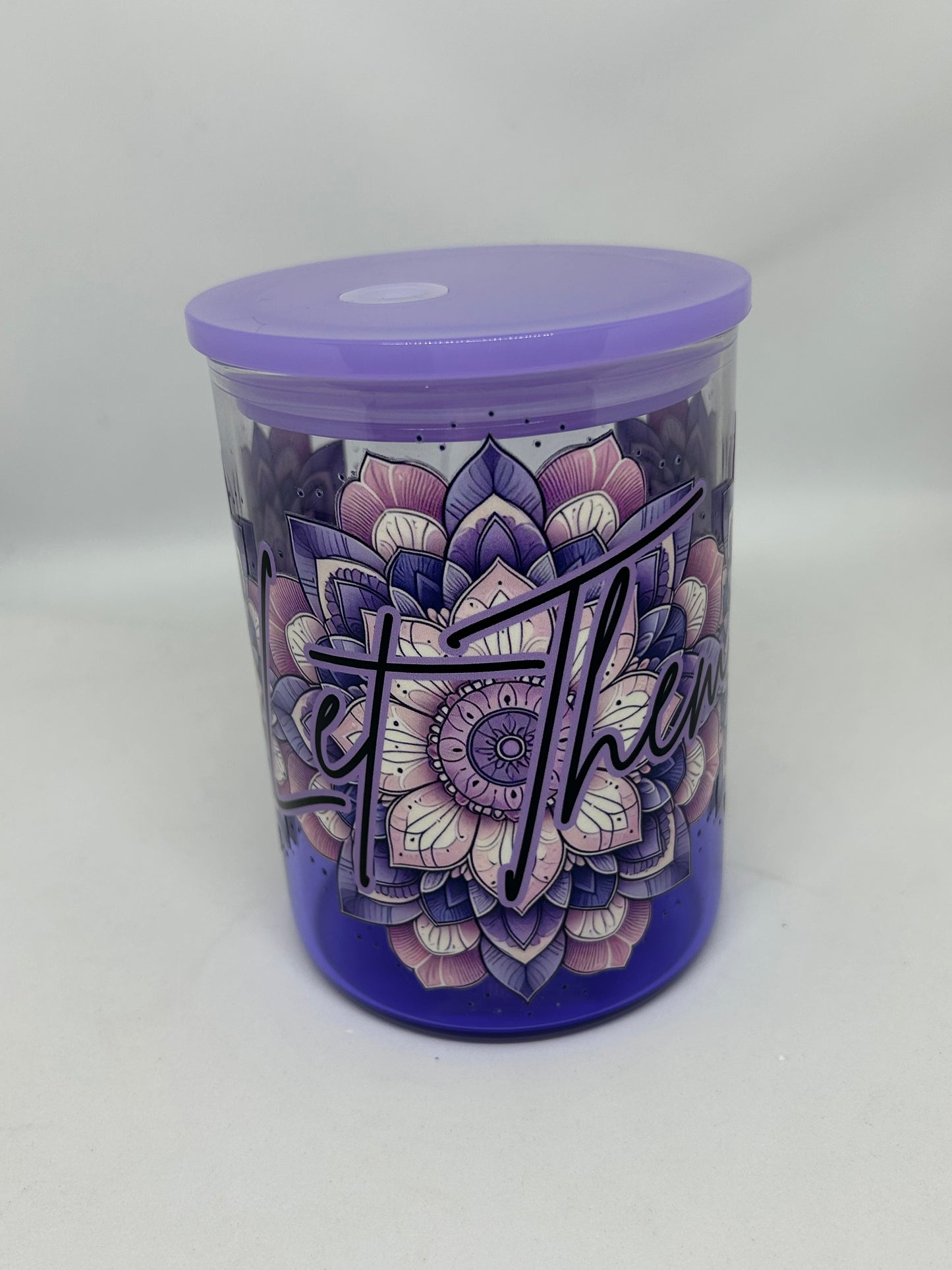 Glass Handle Travel Mug - Let Them