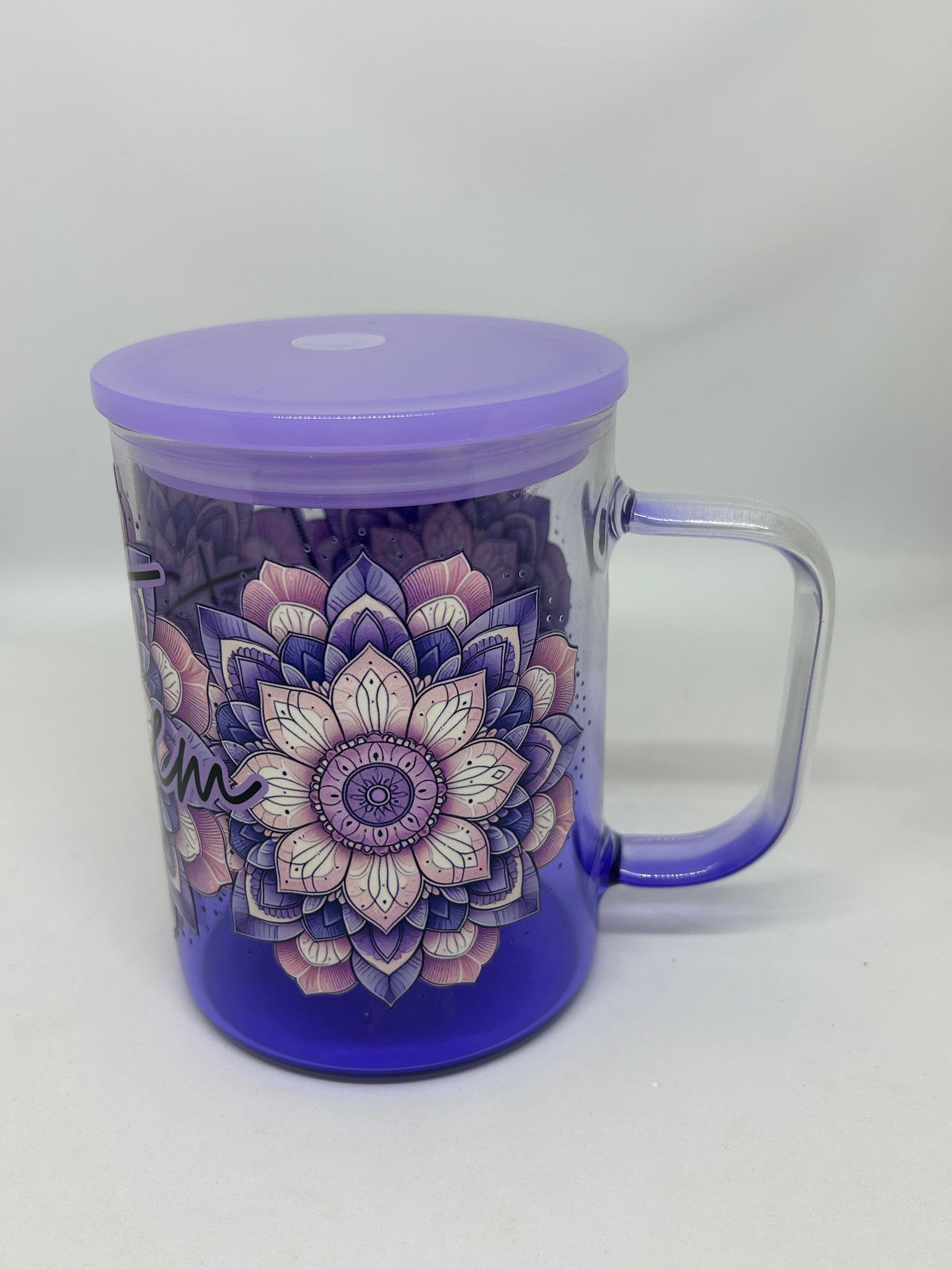 Glass Handle Travel Mug - Let Them