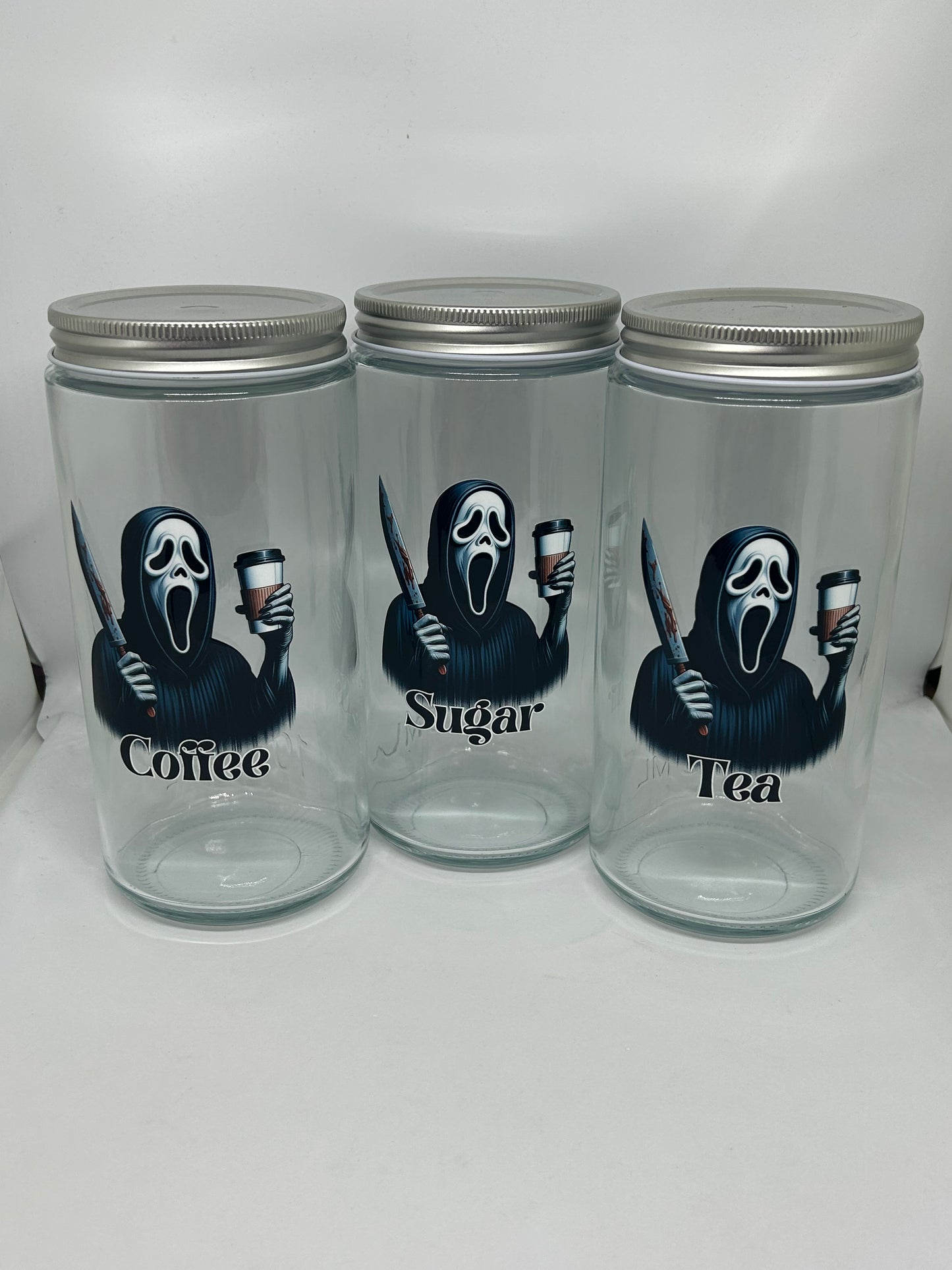 Coffee, Sugar & Tea - Scream Glass - set