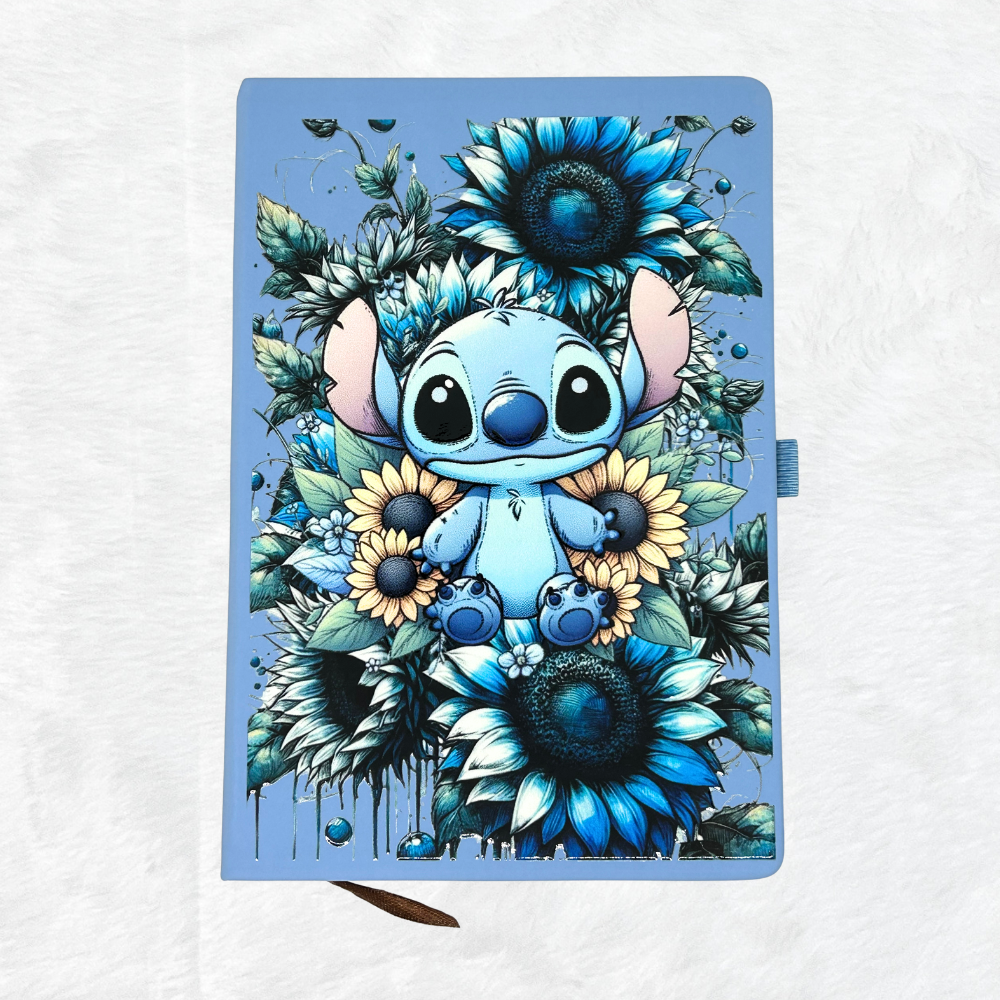 A5 Stitch with Sunflowers Notebook