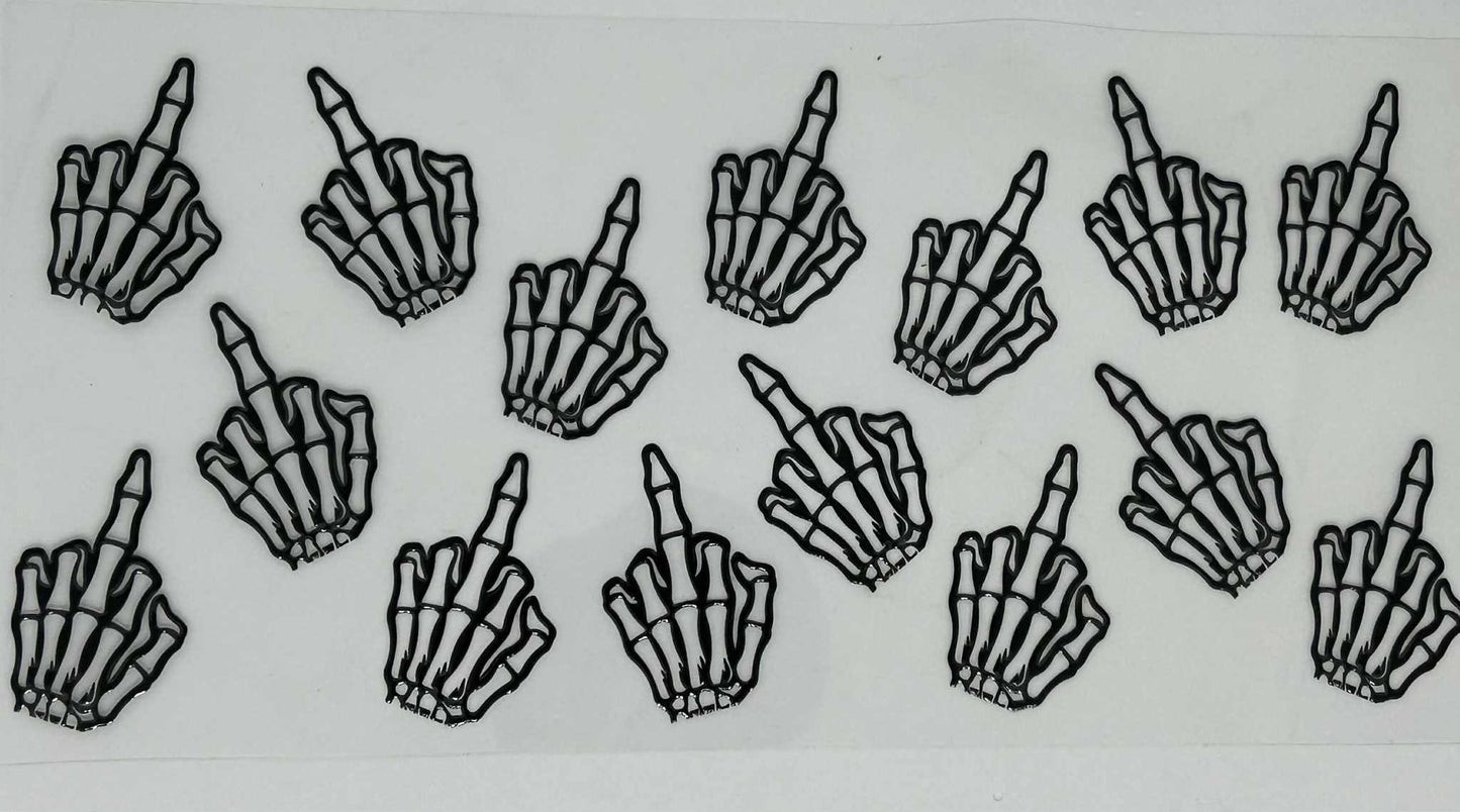 Middle Finger Skeleton Hands