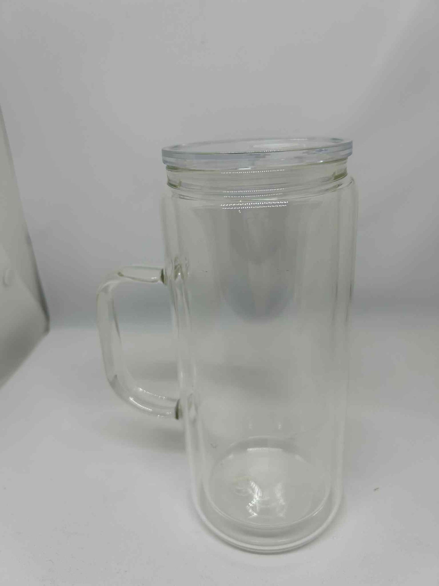 20oz Double wall glass handle
