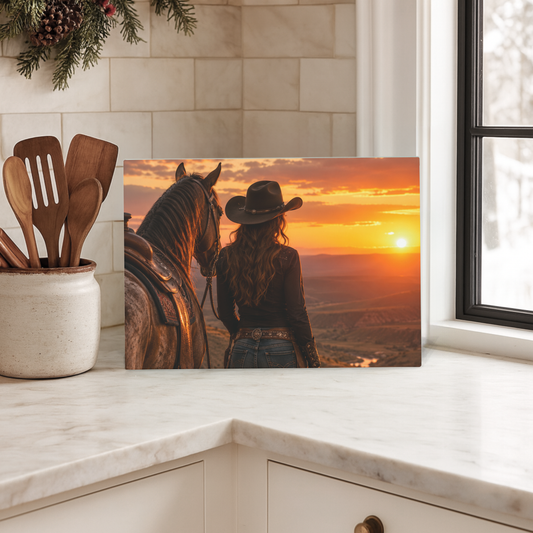 Country Sunset Chopping Board
