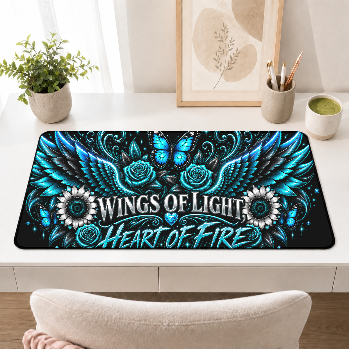 Wings of Light Mega Desk Mat - Pre Order