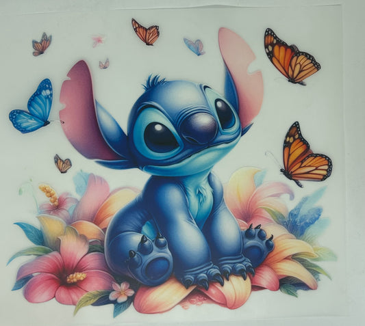 3. Stitch yeplow butterflies