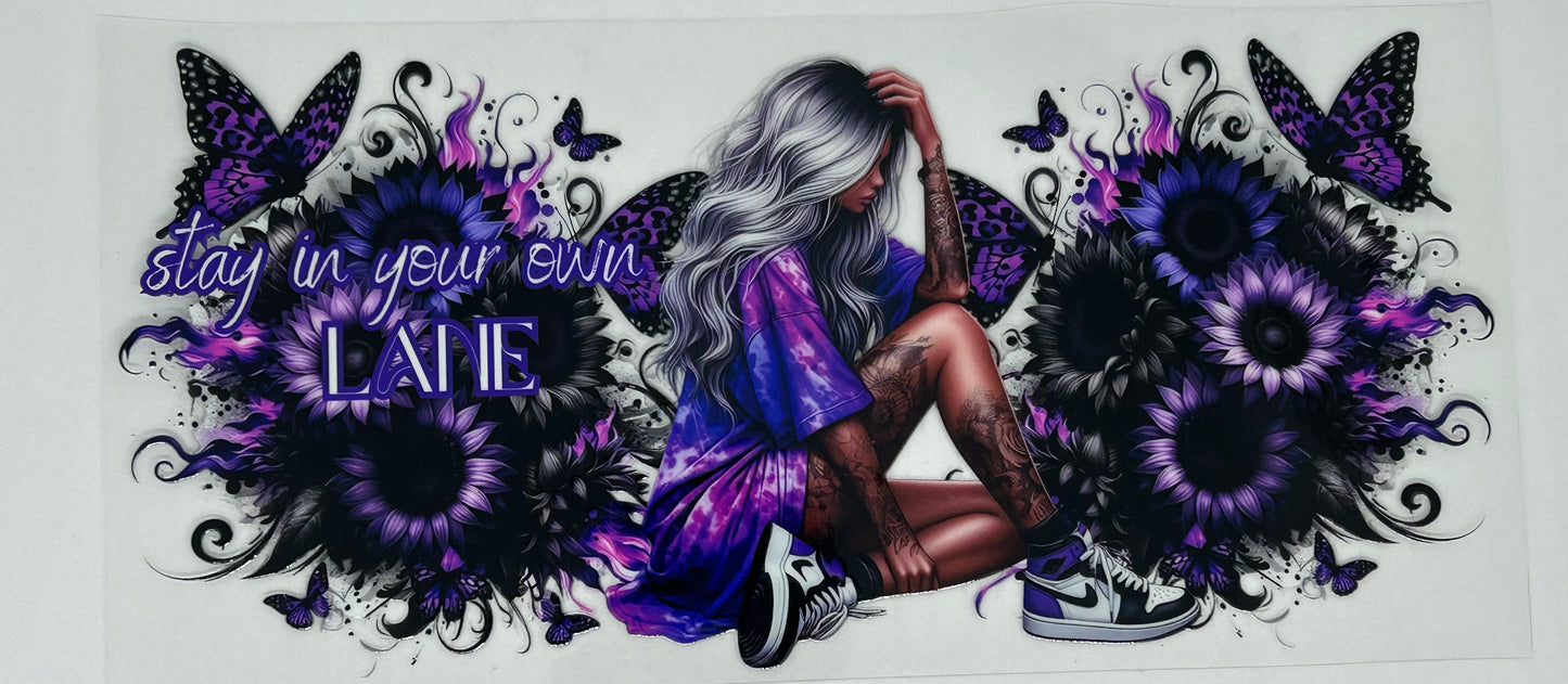 Purple Tattoo Girl