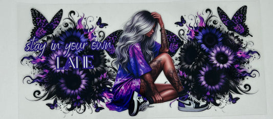 Purple Tattoo Girl