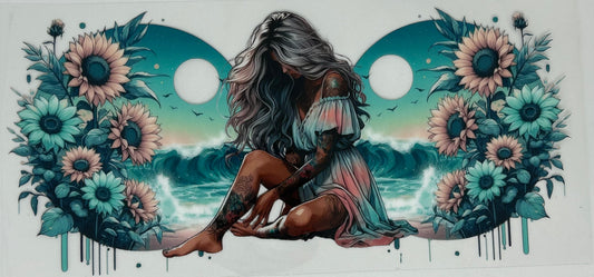 1 Teal Tattoo Girl