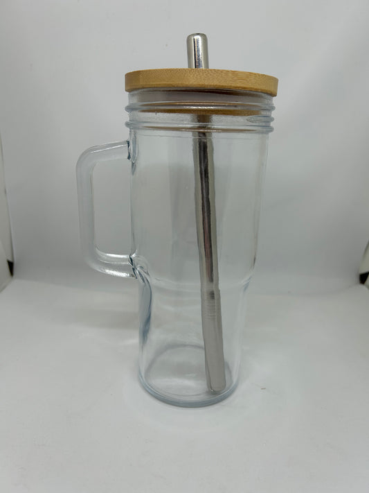 30oz Single Glass handle cup