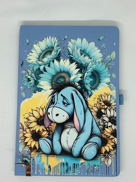 A5 Eeyore with Sunflower Notebook
