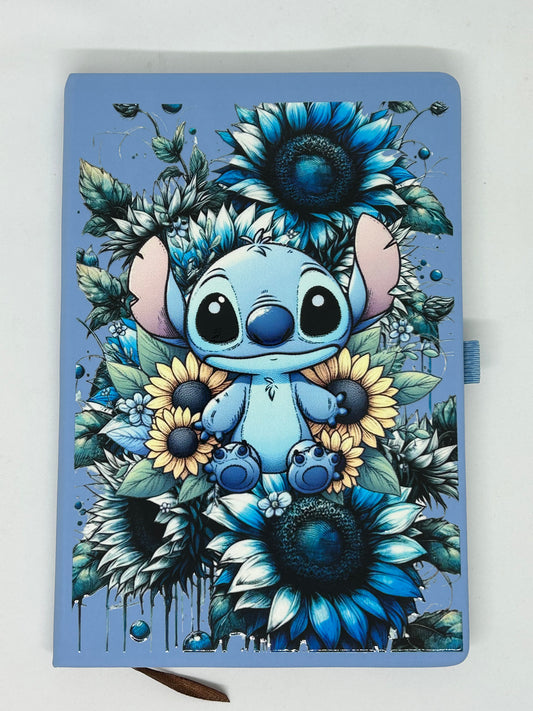 A5 Stitch with Sunflowers Notebook