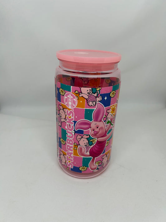 16oz Single Wall Acrylic Tumbler - Piglet