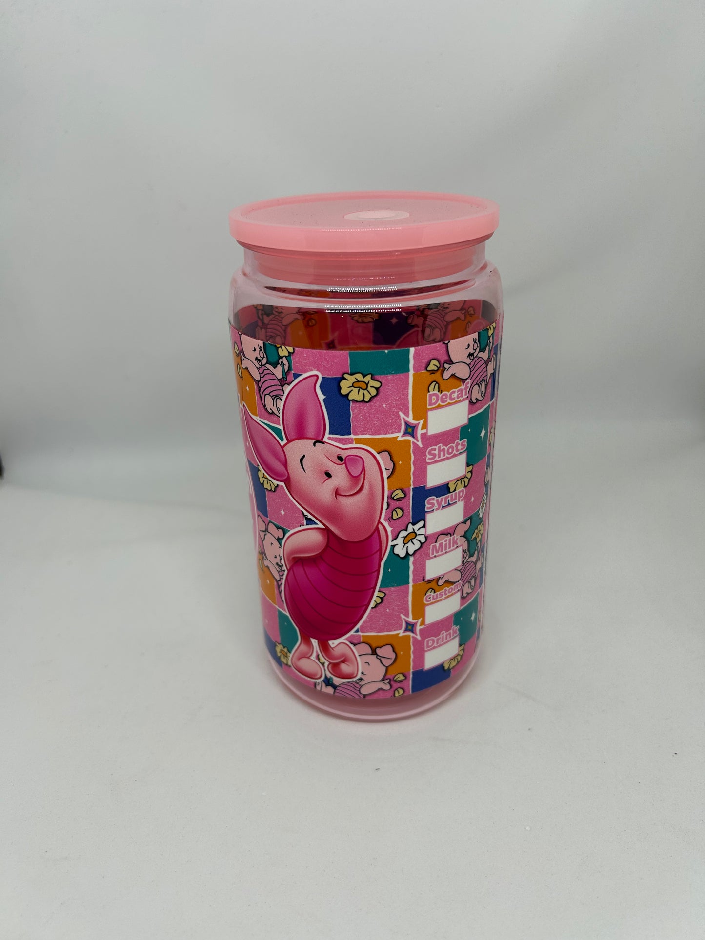 16oz Single Wall Acrylic Tumbler - Piglet