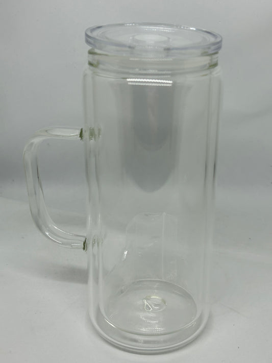 20oz Glass Handle Snowglobe
