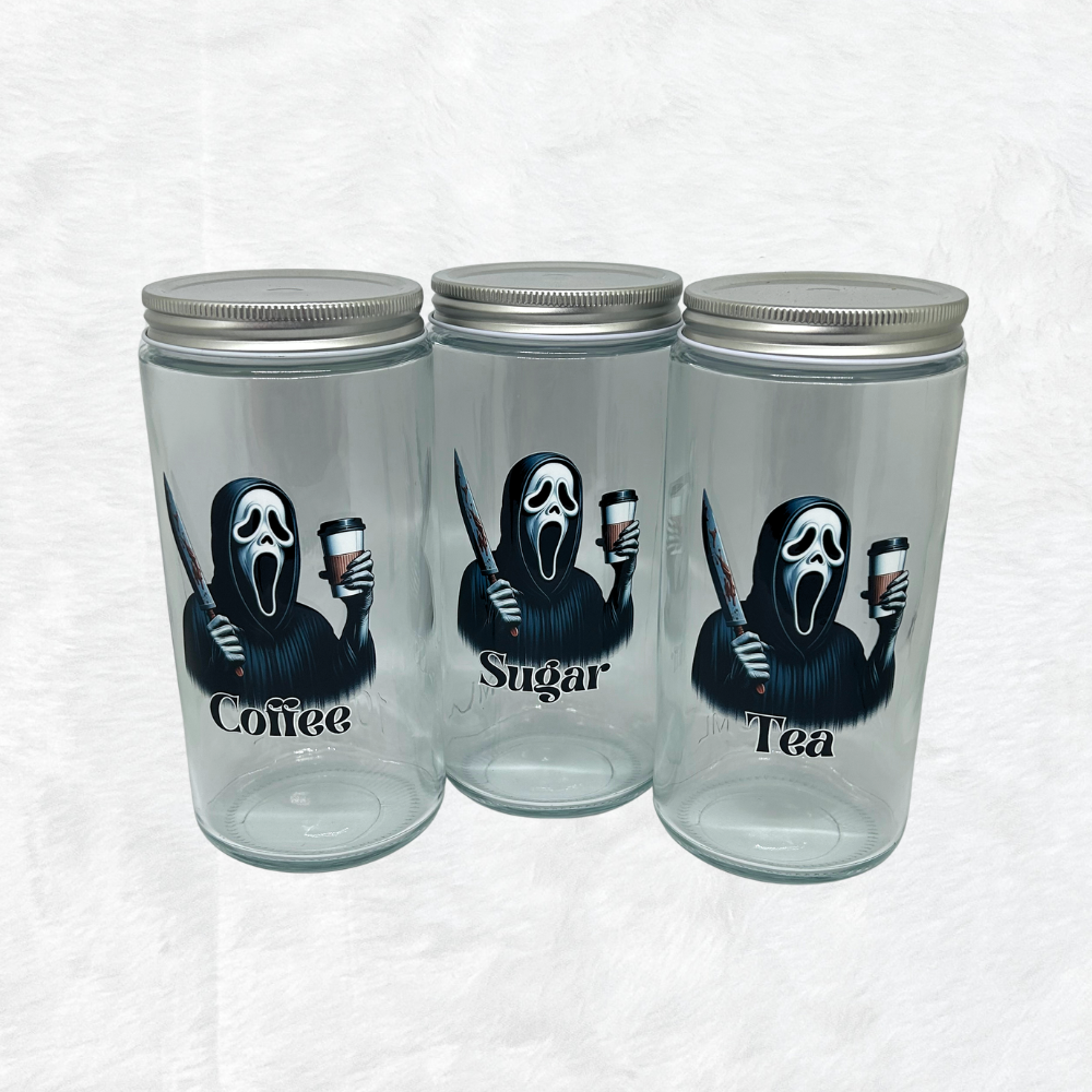 Scream Coffee, Sugar & Tea - Glass set