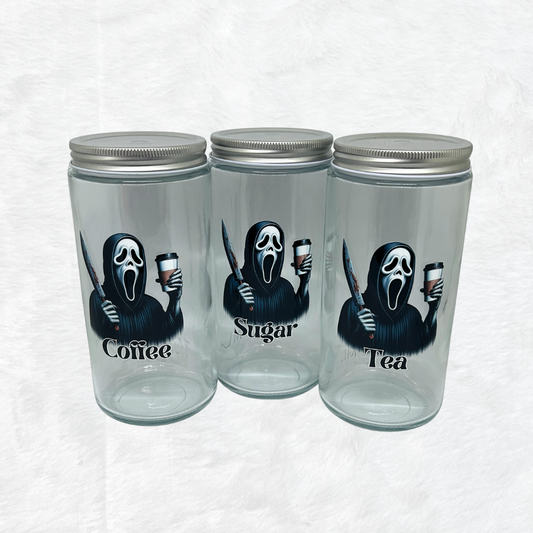 Scream Coffee, Sugar & Tea - Glass set
