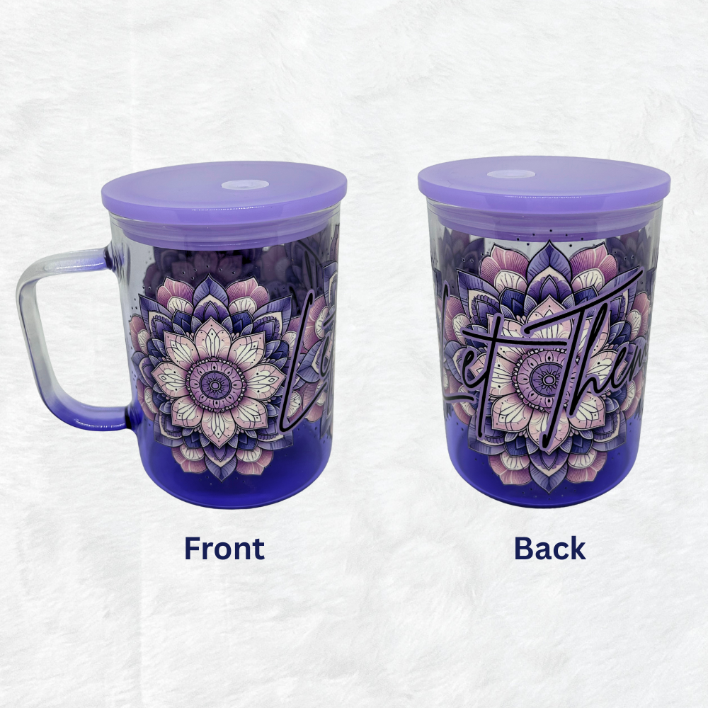 Glass Handle Travel Mug - Let Them