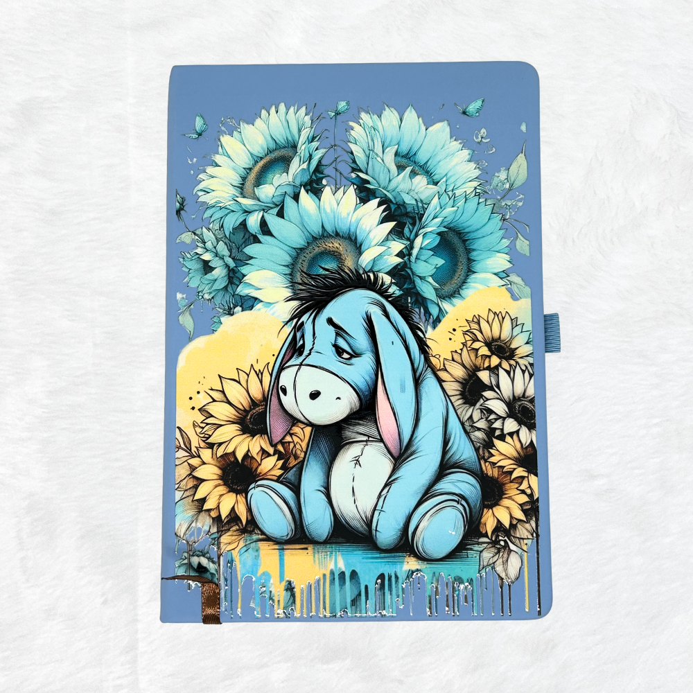 A5 Eeyore with Sunflower Notebook