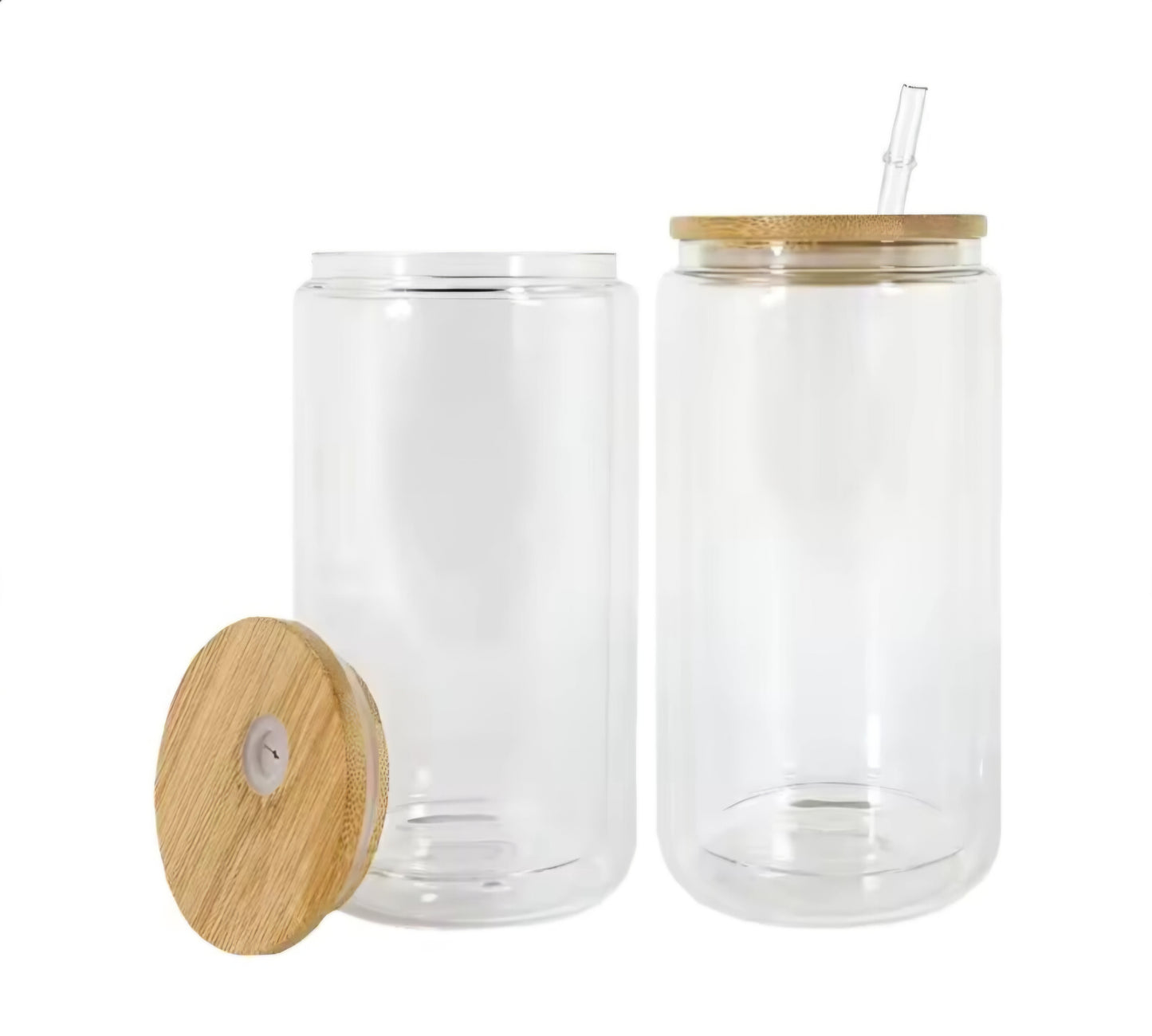 16oz Clear glass cup