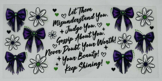 Let Them - Misunderstand You, Purple Bows