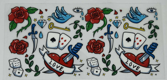 Love - Cards & Red Roses