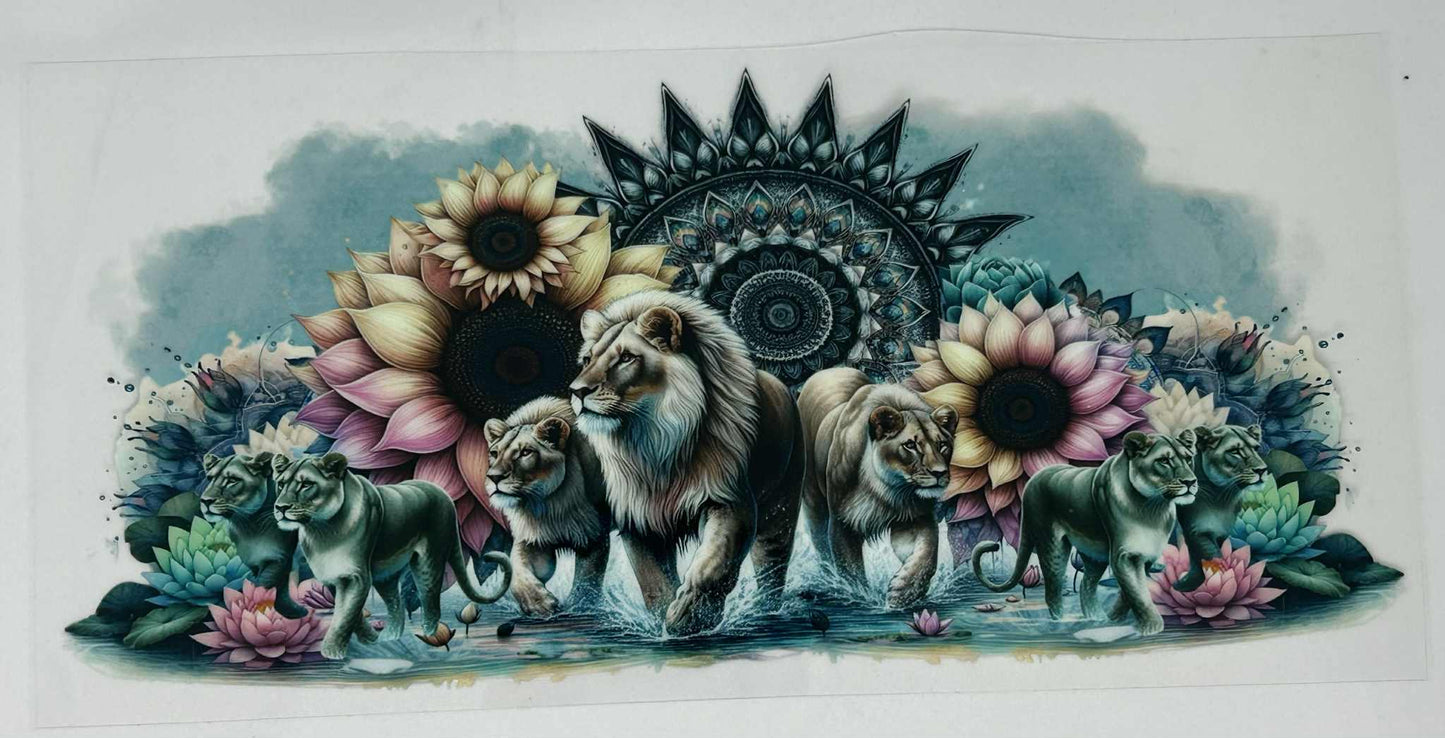 Lions Amongst Flowers