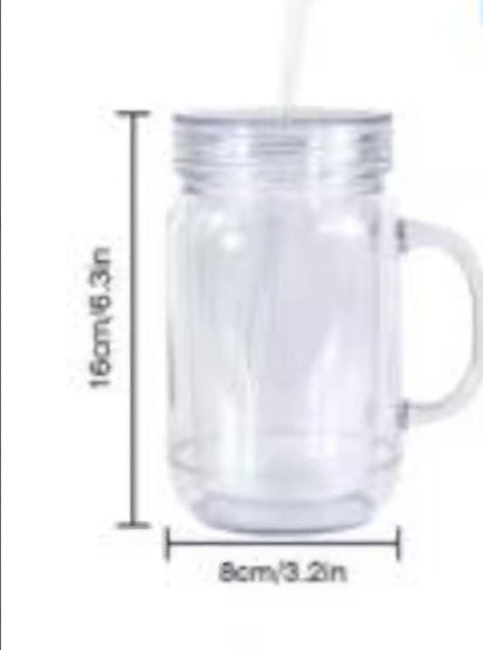 Mason mug - Acrilic double wall