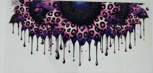 Dripping Pink Leopard Sunflowers