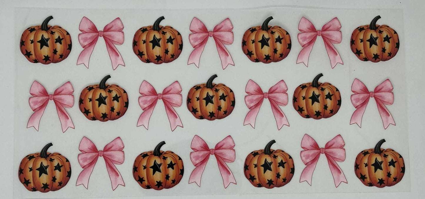 Pumpkins & Pink Bows
