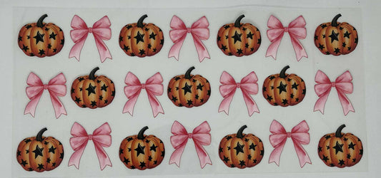 Pumpkins & Pink Bows