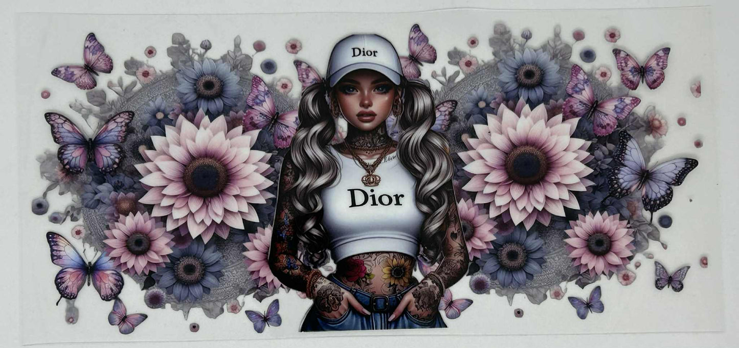 1 Taatto Girl with Light Pink Flowers