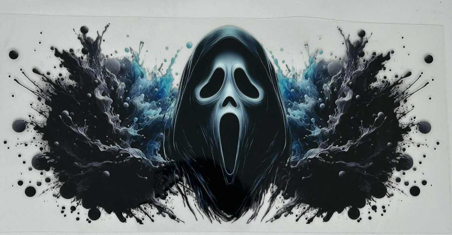 Scream - Blue Splash back