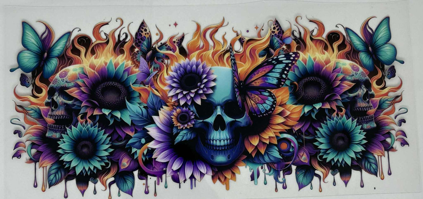 Blue Skull Multi-Colour Sunflowers