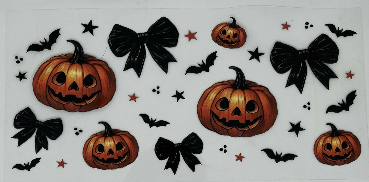 Pumpkin & Black Bows