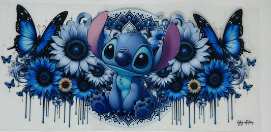 Stitch with Blue Sunflowers